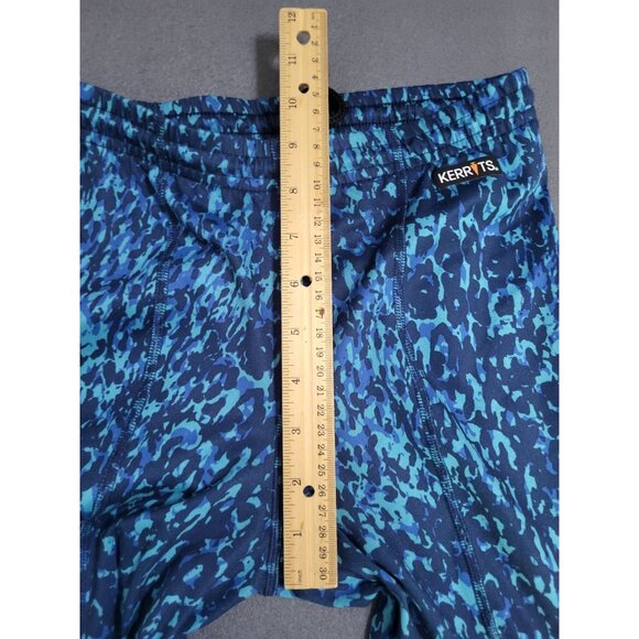 Kerrits Knee Patch Performance Tight Equestrian Pants Topaz Brushstroke Girls XL - Picture 9 of 9